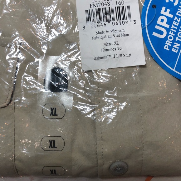 NEW Columbia Men’s XL Quick-Dry Vented Fishing Bahama II Long Sleeve Shirt - Picture 5 of 6